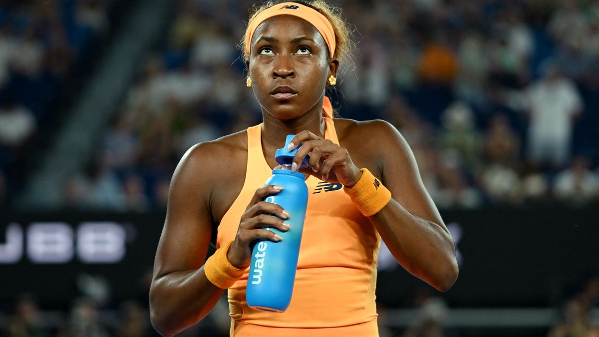 Gauffová se nestačila pořádně skrýt, kamera ji po debaklu zachytila tak, jak to nechtěla