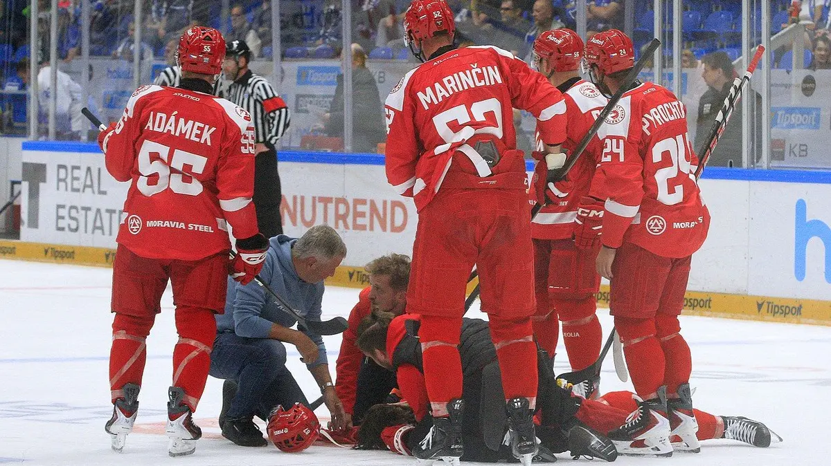 Příprava Brna s Třincem se nedohrála, Oceláři odmítli v zápase pokračovat