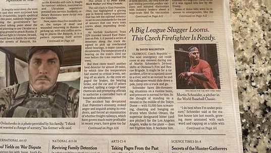 Český ranař je hrozbou. Hasič z titulní stránky New York Times se stal globální hvězdou