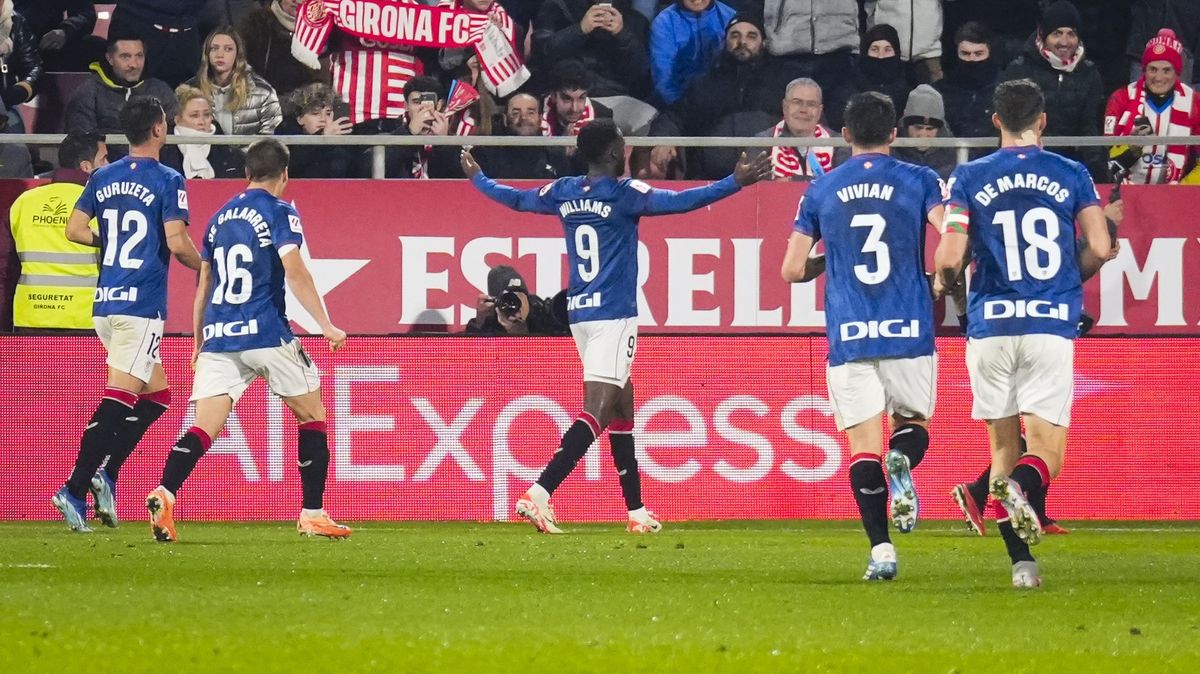 Fotbalisté Girony s Bilbaem šestou výhru nepřidali a přišli o vedení v tabulce
