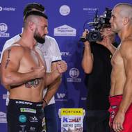 Staredown mezi Adrianem Dudkem a Lukášem Dvořákem.