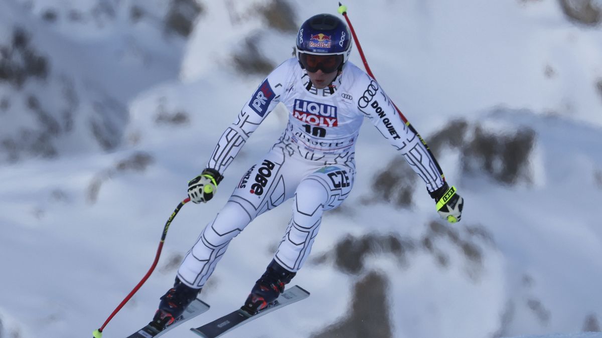 Ledecká nedokončila super G ve Val d'Isere, vypadla brzy po startu