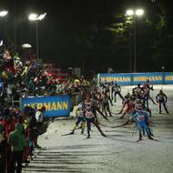 Úvodním závodem domácí MS v biatlonu byla smíšená štafeta.