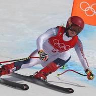 Americká lyžařka Mikaela Shiffrinová v kombinačním sjezdu za Češkou Ester Ledeckou zaostala.