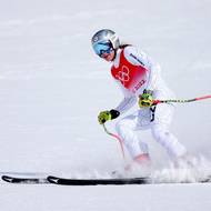 Ester Ledecká odvedla v kombinačním sjezdu slušnou práci, v cíli byla mezi nejlepšími.