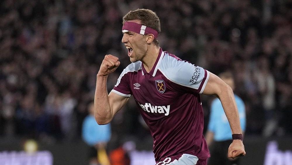 West Ham - Sevilla 2:0 PP, Souček pomohl West Hamu gólem k postupu do čtvrtfinále EL přes Sevillu - Sport.cz