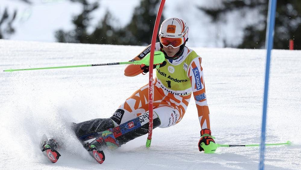 Slovenka Vlhová si v prvním kole vyšlápla i na hvězdnou Shiffrinovou