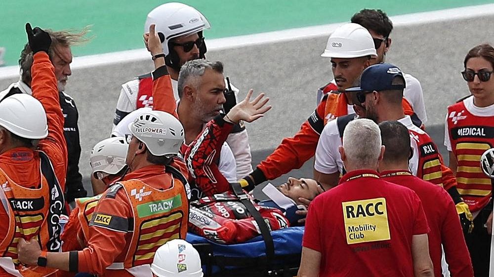 Můžu říct jen děkuji, napsal po hrozivé nehodě mistr světa MotoGP