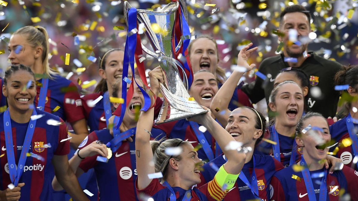 Fotbalistky Barcelony porazily Lyon a obhájily triumf v Lize mistryň
