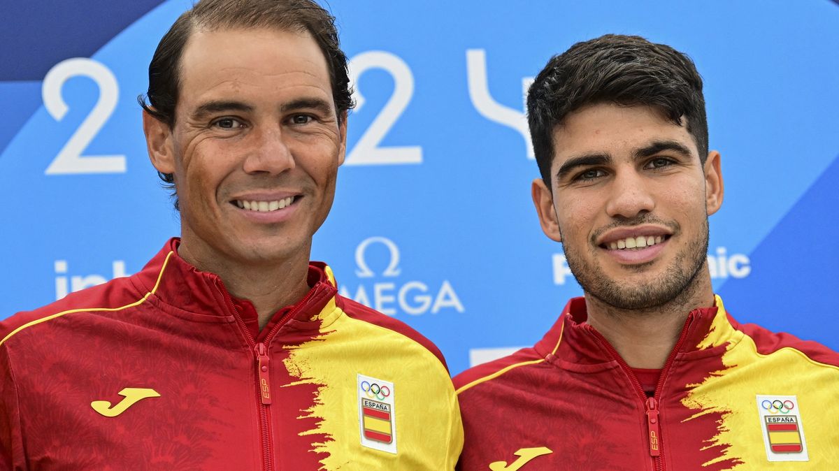 Hvězdní tenisoví parťáci. Olympiáda mě omlazuje, míní Nadal. Je sen si s Rafou zahrát, říká Alcaraz