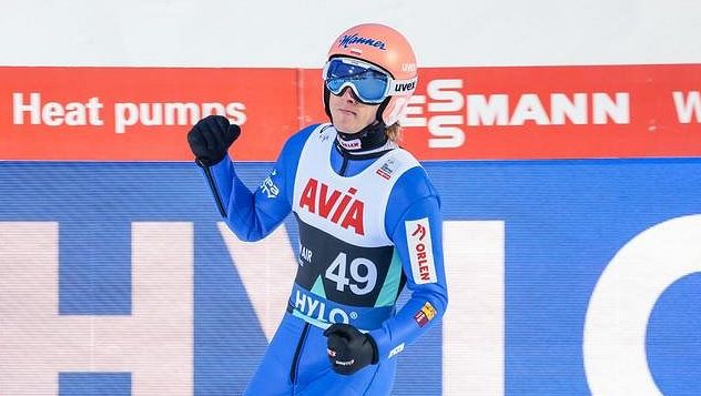 Polakken Kubacki vant vindhopprennet på Lillehammer