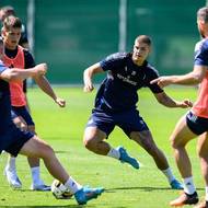 Jan Mejdr během tréninku.