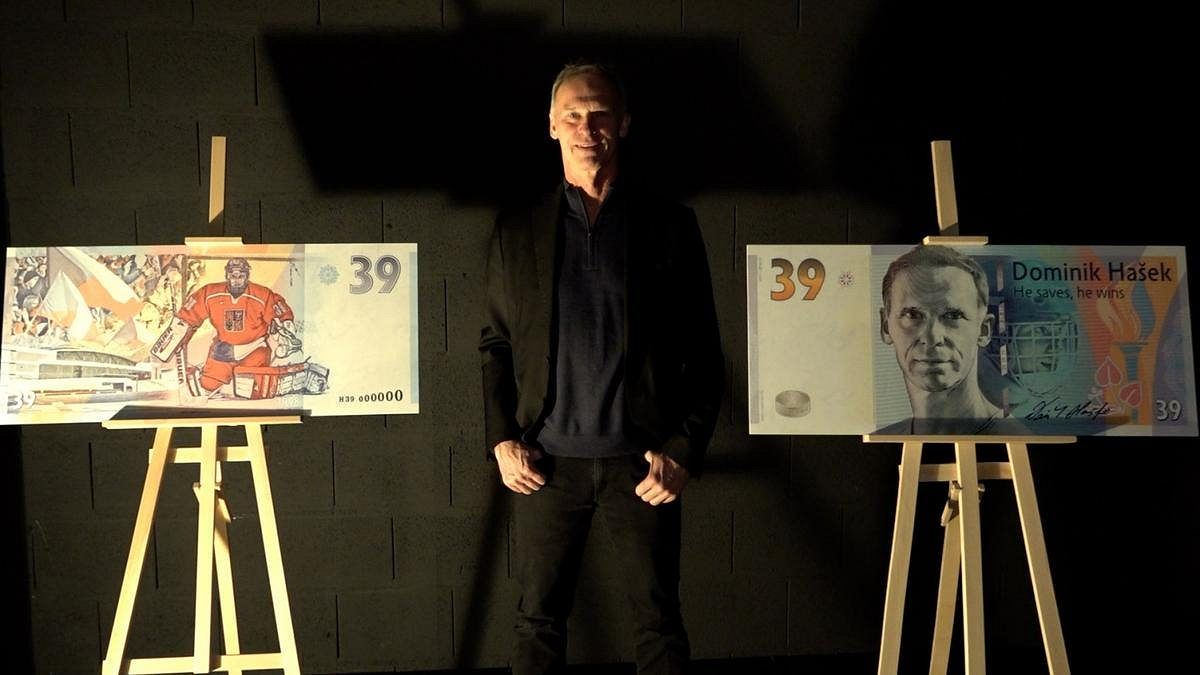 Hašek má bankovku. Inspiraci přineslo hokejové přání z Havlíčkova Brodu