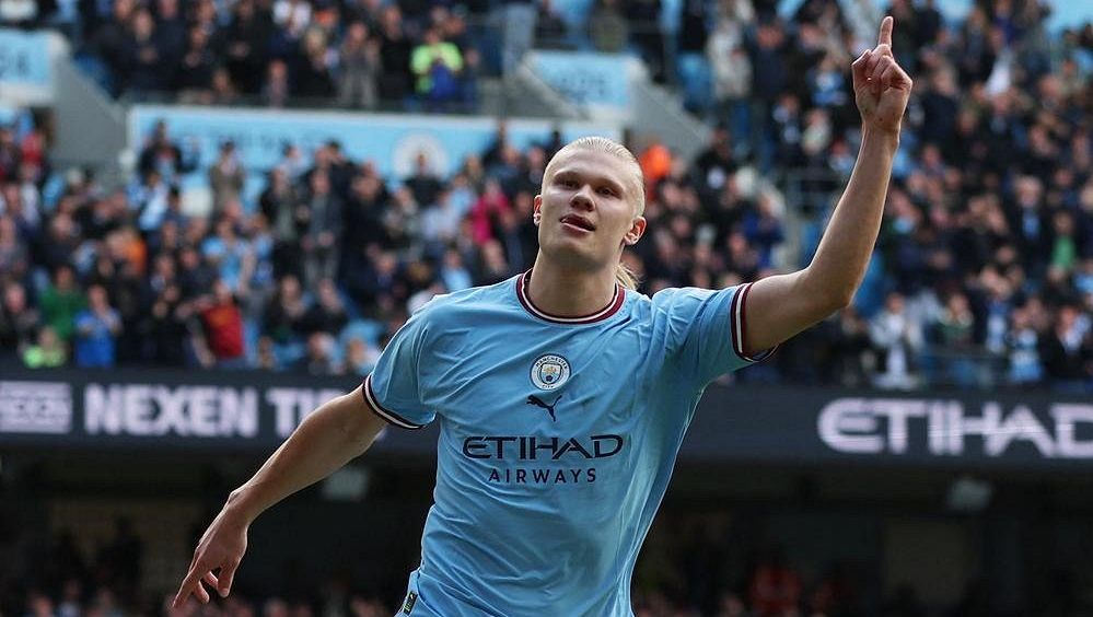 Manchester City – Leicester 3:1, Haaland ble vill igjen, Manchester City feirer seier og jager lederen