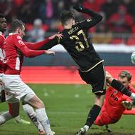 Ladislav Krejčí poslal Spartu do vedení 2:1, parádním centrem ho oslovil Haraslín