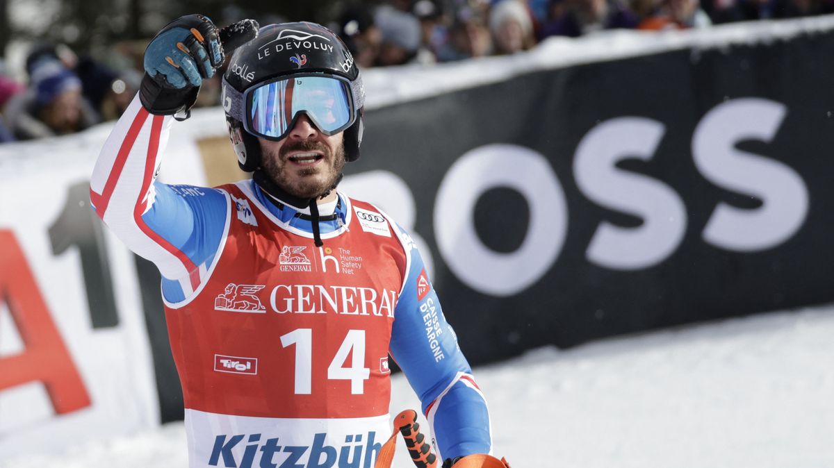 Sjezd v Kitzbühelu vyhrál jako třetí Francouz v historii Sarrazin