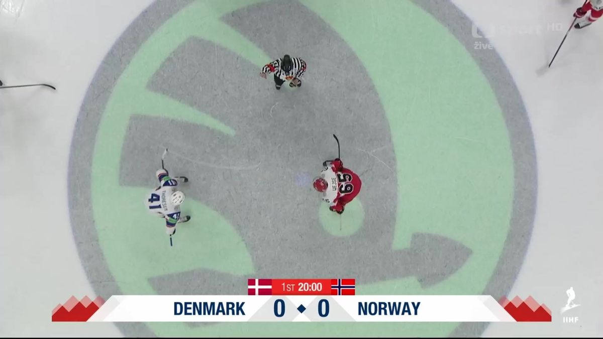 World Hockey Championship |  Danmark – Norge 0:2, SESTŘIH: Norge vinner sin første verdenscupseier og dominerer danskene i det nordiske derbyet