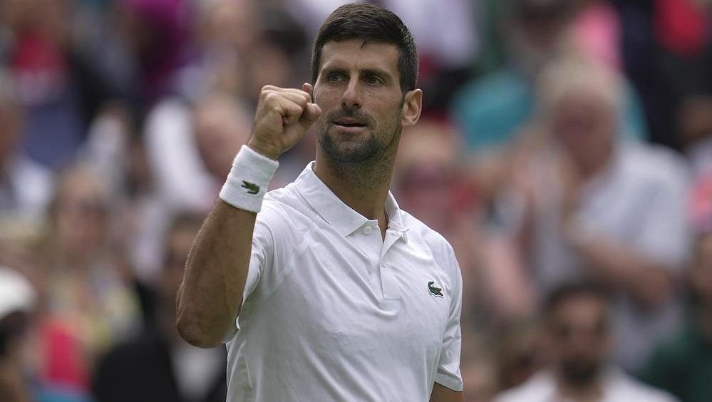 Djokovic – Cachín 6:3, 6:3, 7:6, Djokovic passerte vellykket bak forsvaret, selv Šwiateková nølte ikke