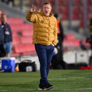 Trenér Sparty Vrba během utkání s Pardubicemi.