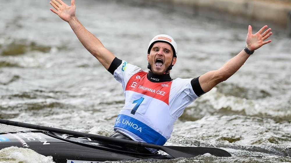 Třetí místo mu zajistilo celkové vedení! Vodní kajakář Vít Přindiš si na SP dojel pro bronz
