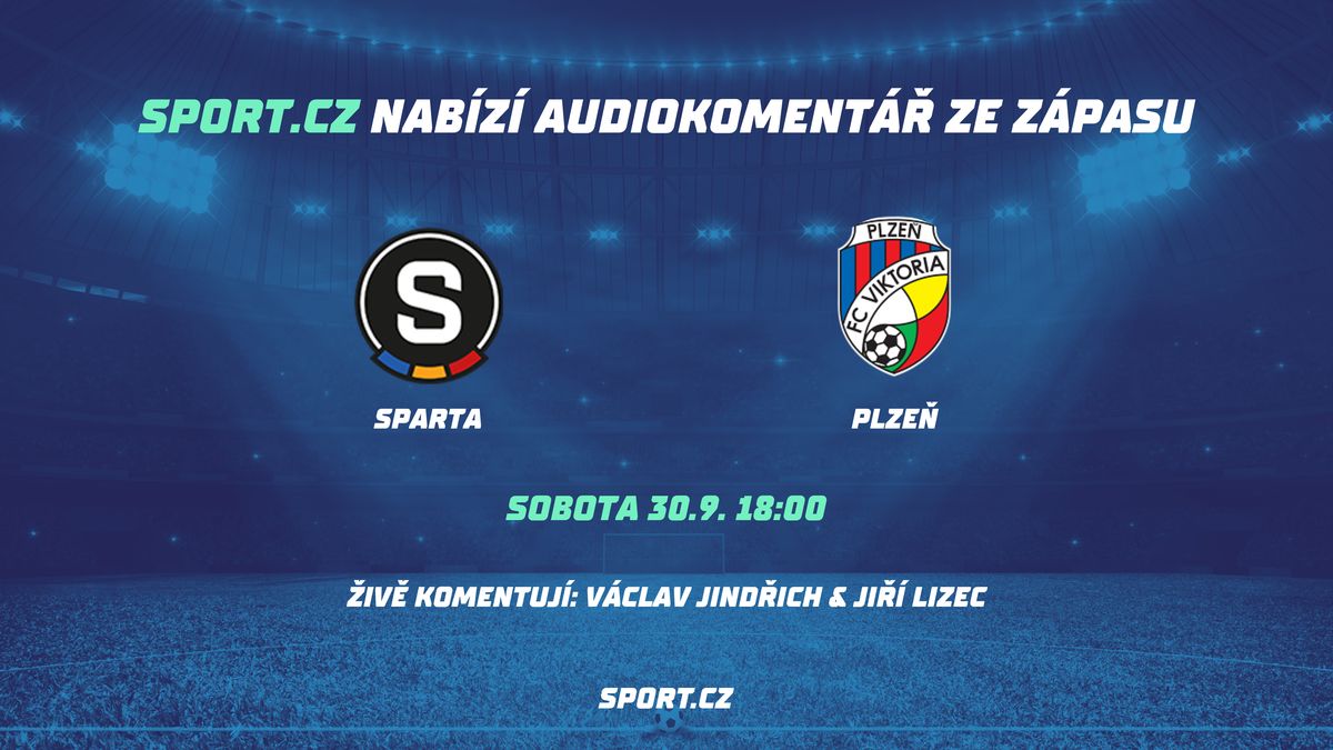Šlágr na Letné: neporažená Sparta, rozjetá Plzeň. Sport.cz nabídne audiokomentář z ligy