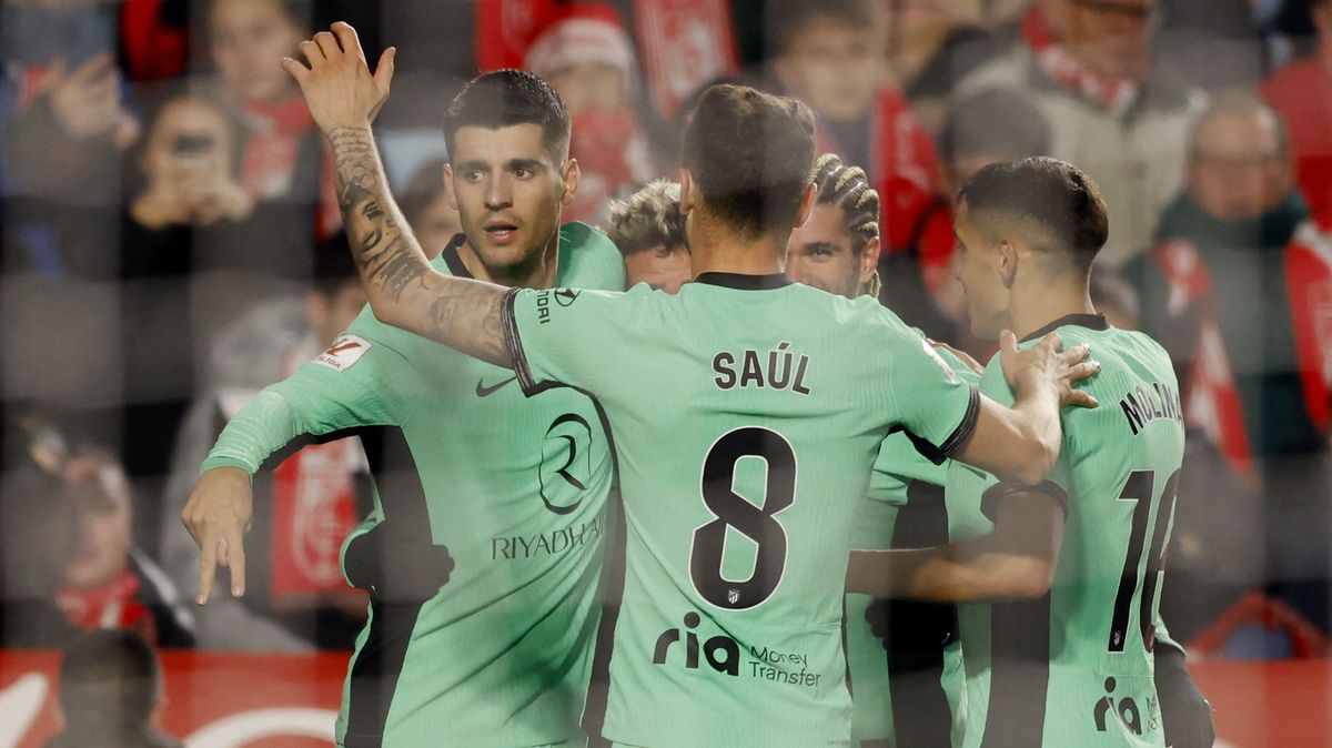 Atlético ve španělské fotbalové lize zdolalo Granadu, rozhodl Morata