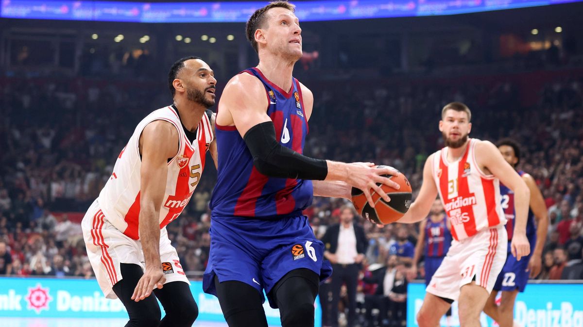 Veselý pomohl Barceloně 16 body k výhře nad CZ Bělehrad