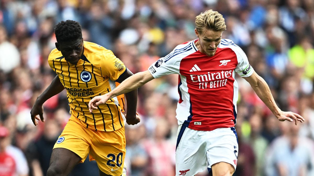 Arsenal remizoval v anglické lize s Brightonem, oba týmy poprvé ztratily
