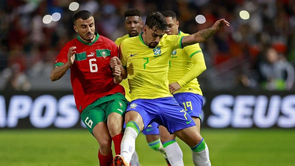 Brazilští fotbalisté prohráli přípravný zápas v Maroku 1:2