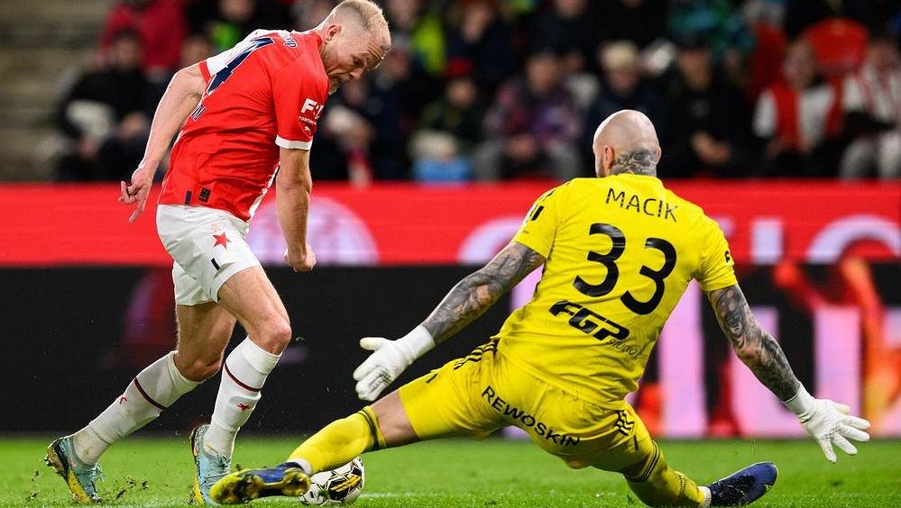 Slavia doma rozdrtila Olomouc a upevnila si vedení v lize