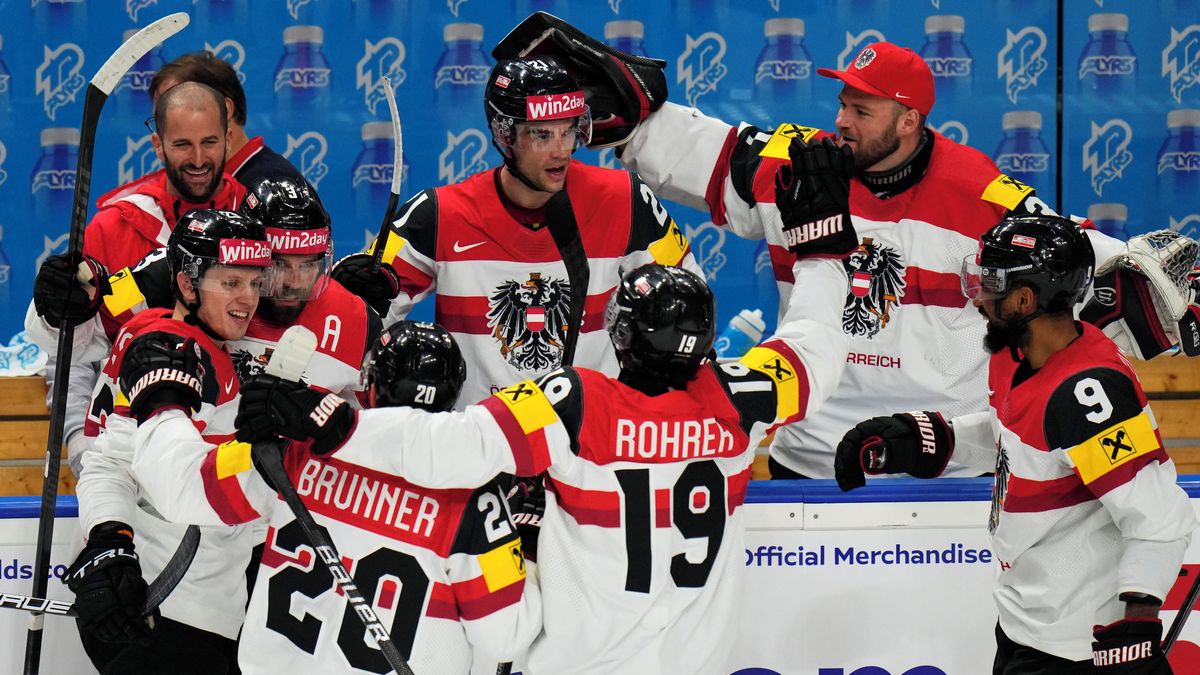 World Hockey Championship |  Norge – Østerrike 1:4, SESTŘIH: Etter seieren gikk østerrikerne forbi Finland og holdt håpet om kvartfinalen i live