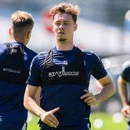 Ondřej Kukučka během prvního tréninku letní přípravy se Spartou.