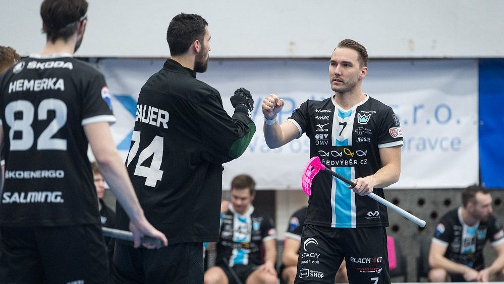 Šebek zařídil hattrickem výhru florbalistů Mladé Boleslavi nad Spartou