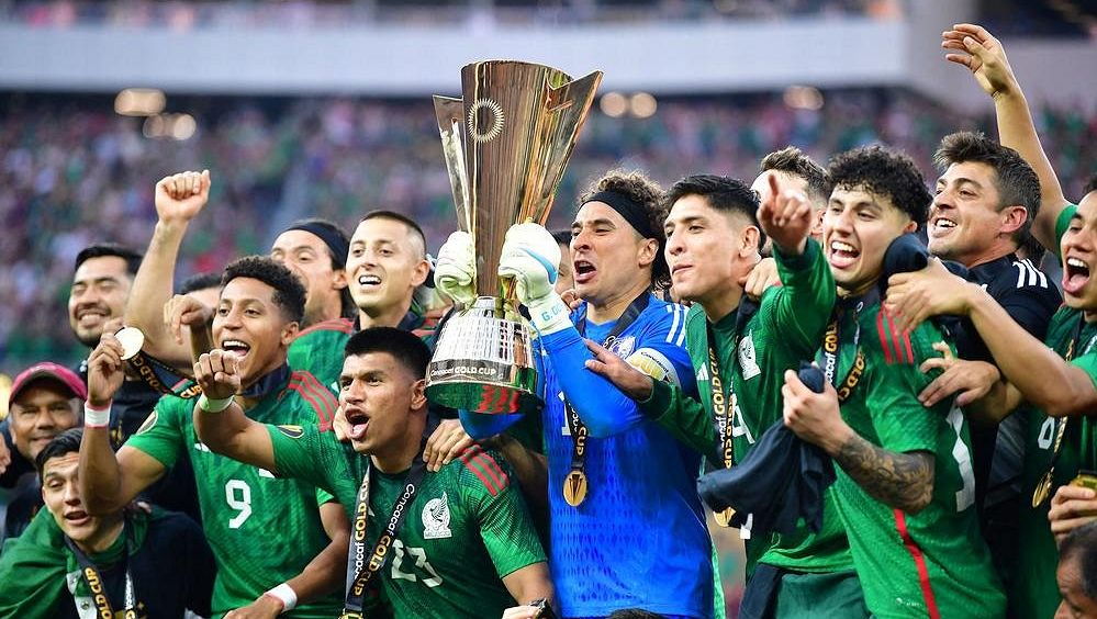 Fotbalisté Mexika podeváté vyhráli Zlatý pohár