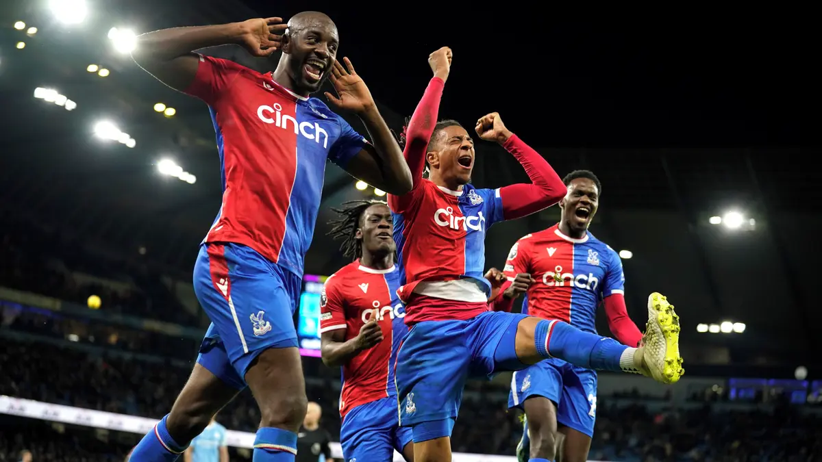 Image accompanying sport.cz coverage of Manchester City against Crystal Palace.