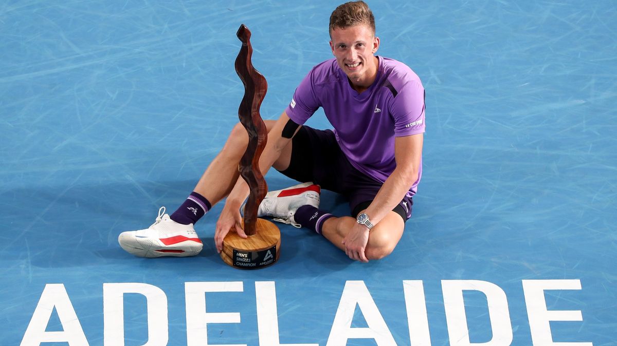 Po čtyřech letech zase český šampion. Lehečka je v Adelaide v galerii i s Djokovičem