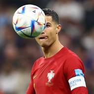 Portugalec Cristiano Ronaldo při utkání se Švýcary.