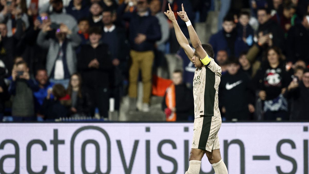 Fotbalisté PSG v lize zabrali a díky Mbappého hattricku porazili Montpellier