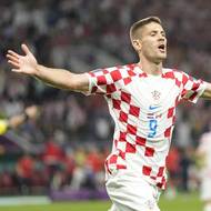 Chorvat Andrej Kramarič se raduje ze vstřelené branky.