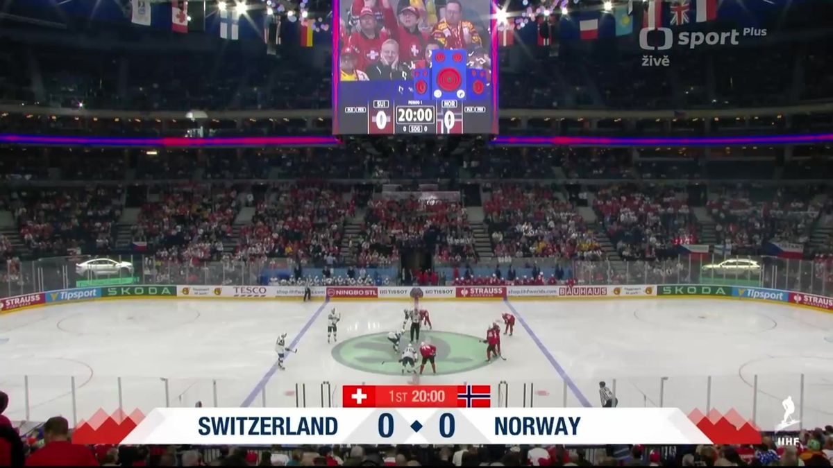 World Hockey Championship |  Sveits – Norge 5:2, SESTŘIH: Enkelt arbeid for sveitserne.  De raserte Norge med fem mål på O2-arenaen
