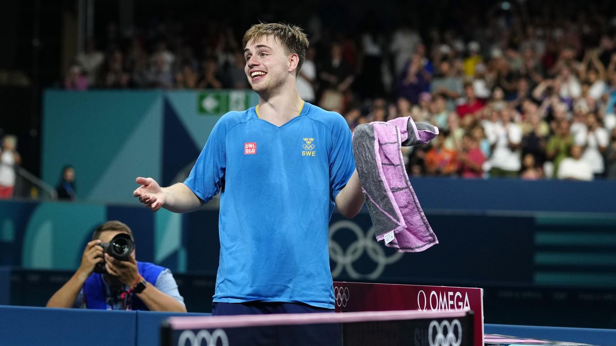 Tři čínské stolní tenisty doplňuje ve finále dvouher na OH Švéd Möregaardh