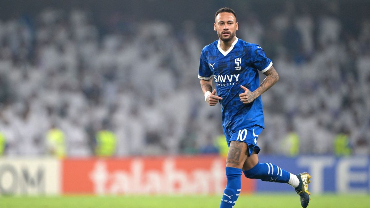 Neymar bude se zraněným stehenním svalem mimo hru nejméně měsíc