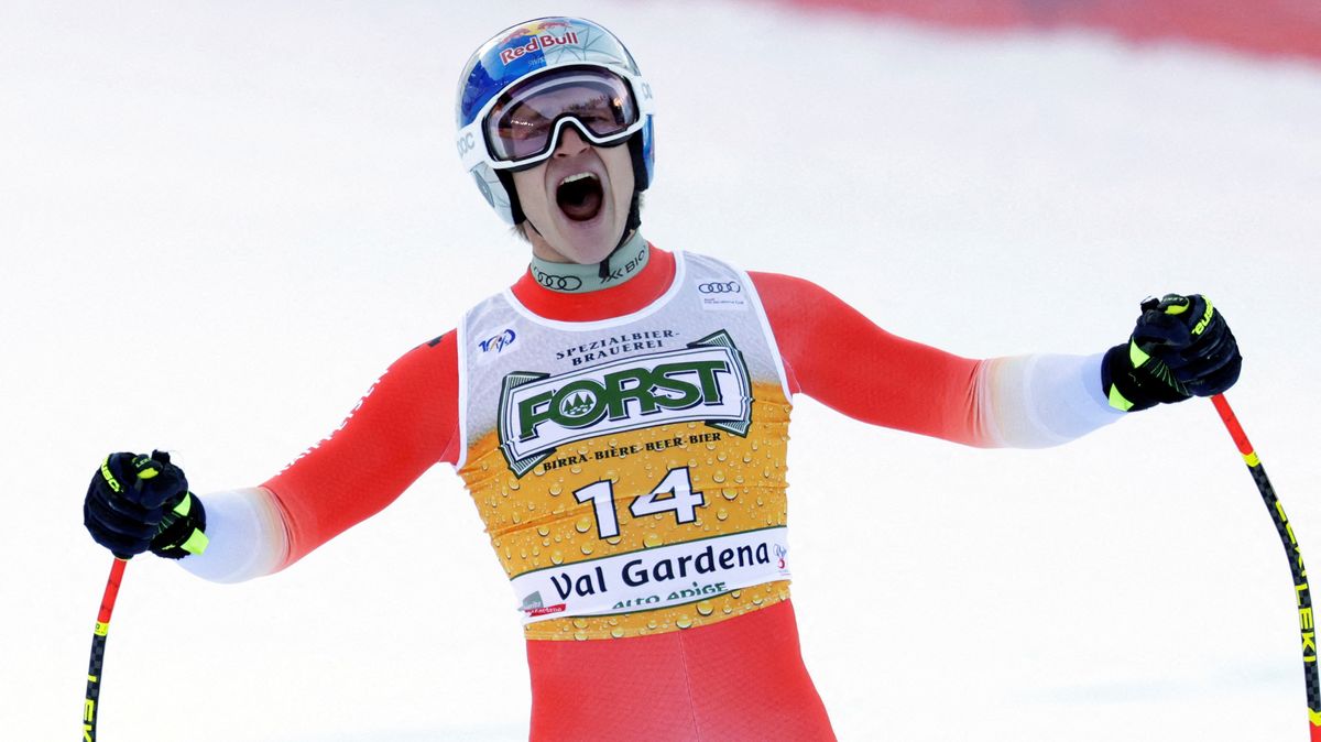Odermatt vyhrál poprvé sjezd ve Val Gardeně a vede SP, Zabystřan bodoval