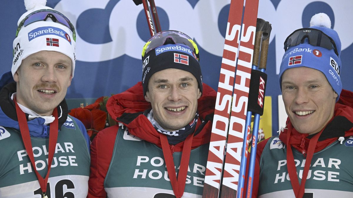 Obhájce Amundsen vyhrál závod na 20 km v Ruce a vede SP lyžař