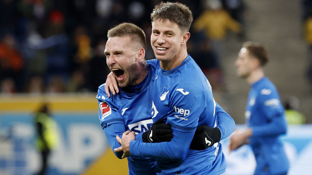 Hložek se v bundeslize blýskl dvěma góly. Pomohl Hoffenheimu k výhře