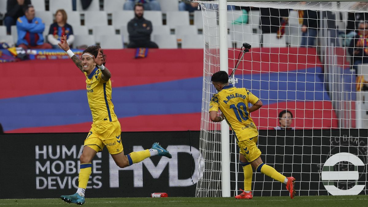 Barcelona doma překvapivě podlehla Las Palmas