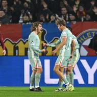 Utkání ligové fáze Ligy mistrů, AC Sparta Praha - Atlético Madrid.