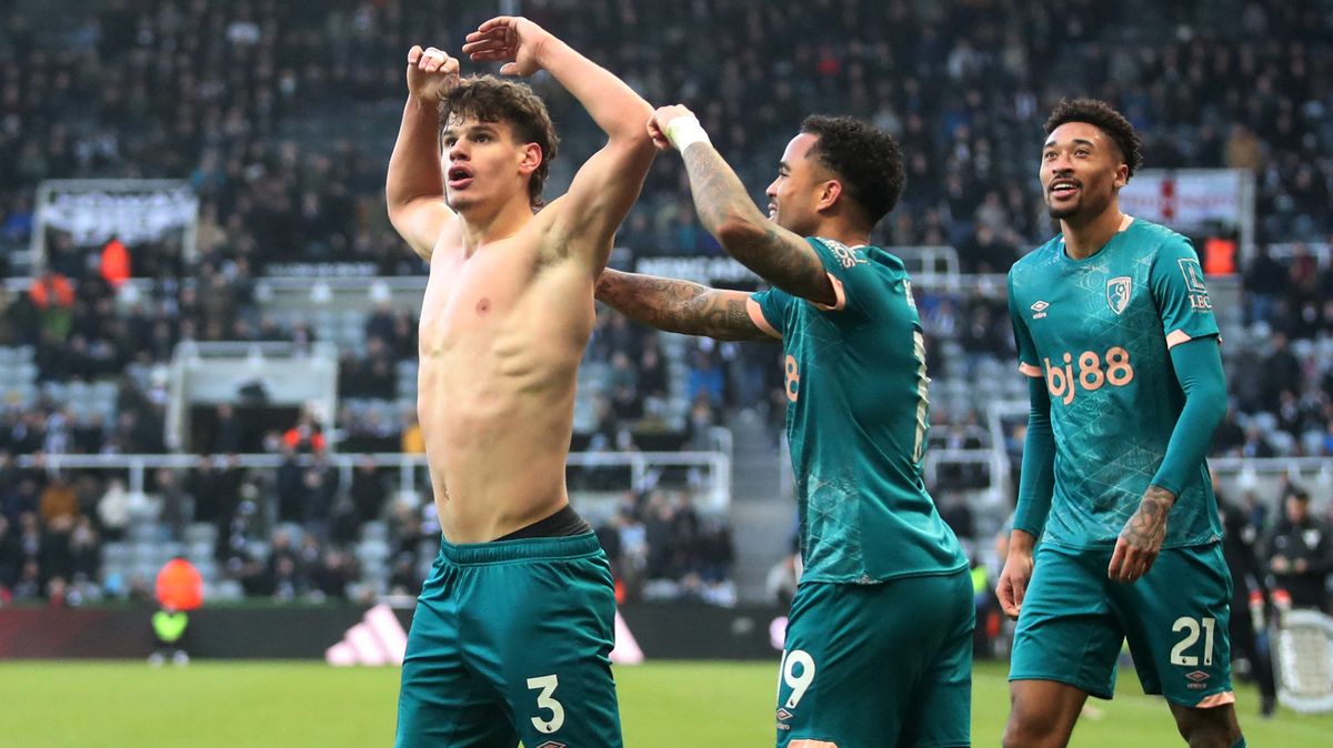 Kluivert zařídil vítězství Bournemouthu v Newcastlu