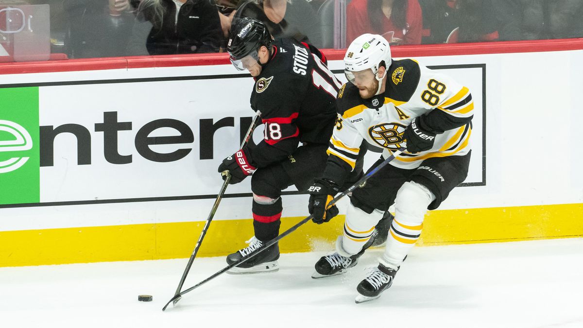 Pastrňák válí, ale Bostonu to nestačí. Kolaps vyšoupnul Bruins z osmičky