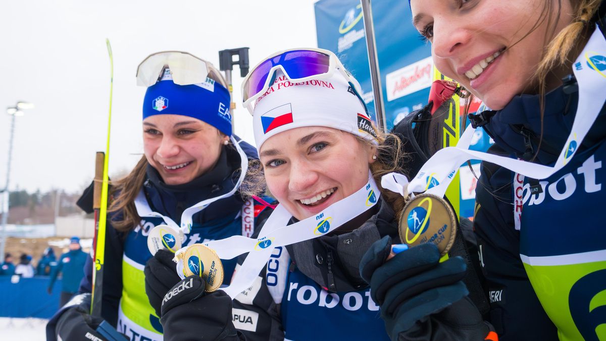 Česká biatlonová radost! Pavlů je zlatá mezi juniorkami